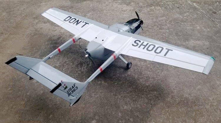 Seagull Cessna O-A2 Skymaster Military 1950mm .36-.46 ARF - 4