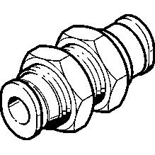 Festo skottförskruvning för 3mm slang - 4