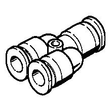 Festo Y-koppling för 3mm slang - 6