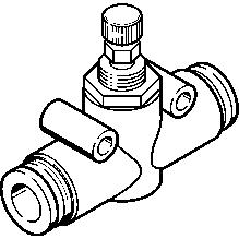 Festo Strypventil . envägs för 4mm slang - 2
