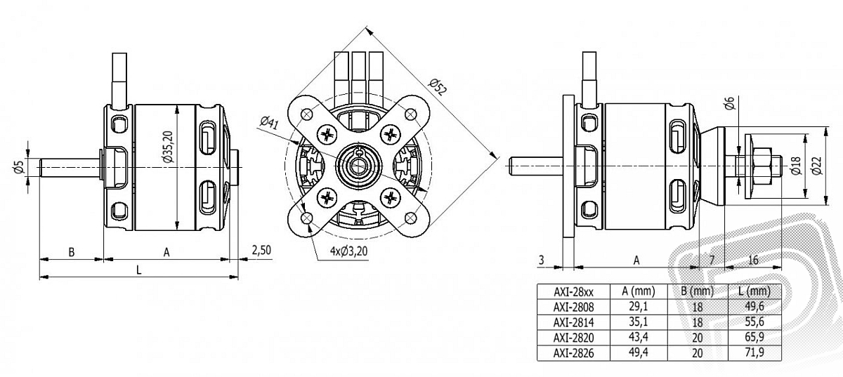 AXI 2814/16 V2 Brushless Motor - 6