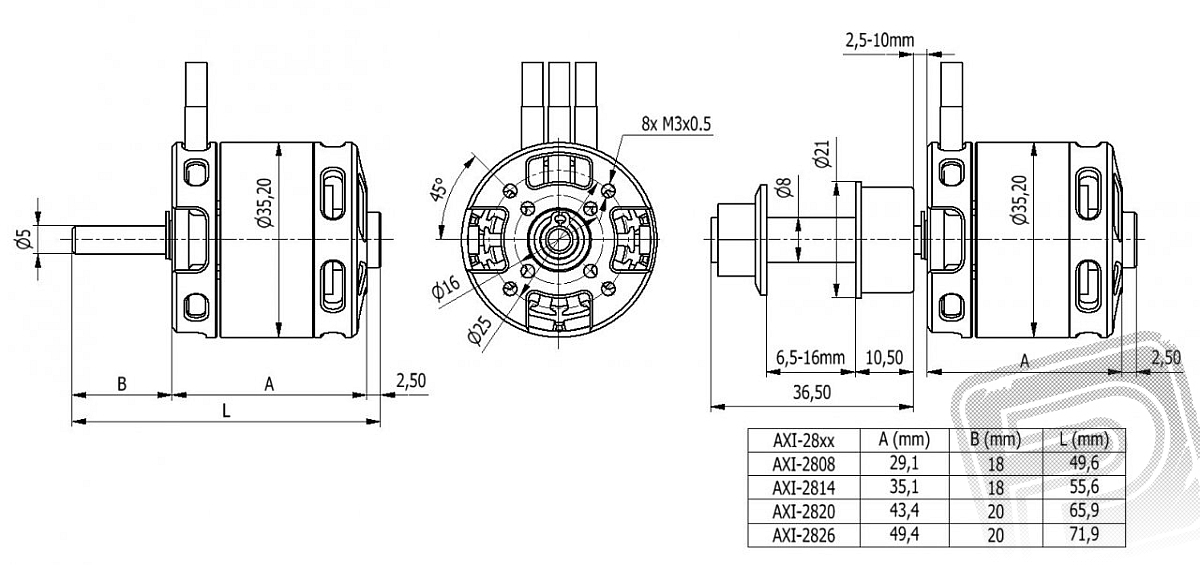 AXI 2814/16 V2 Brushless Motor - 5