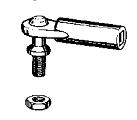 Kullink 2.0 mm med fot 2st - 2