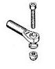 Kullink 3.0 mm med fot 2st - 2