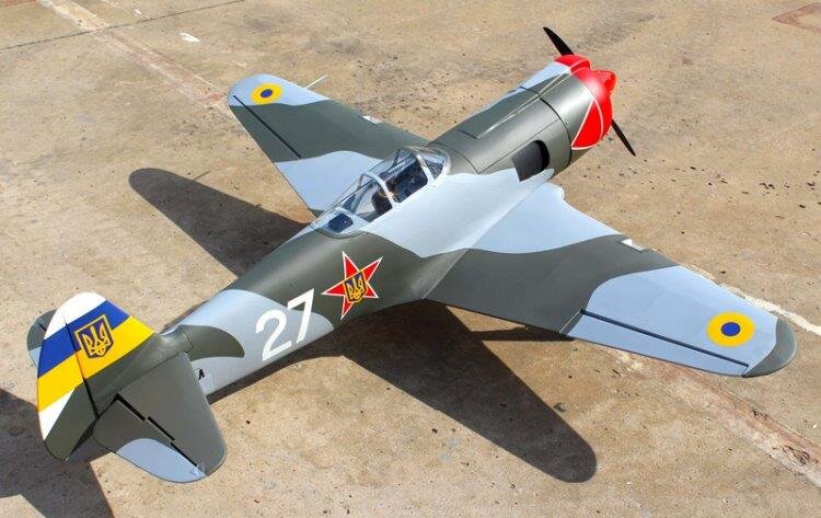 Seagull Yakovlev YAK-3 1600mm 20cc Gas utan landställ ARF - 7
