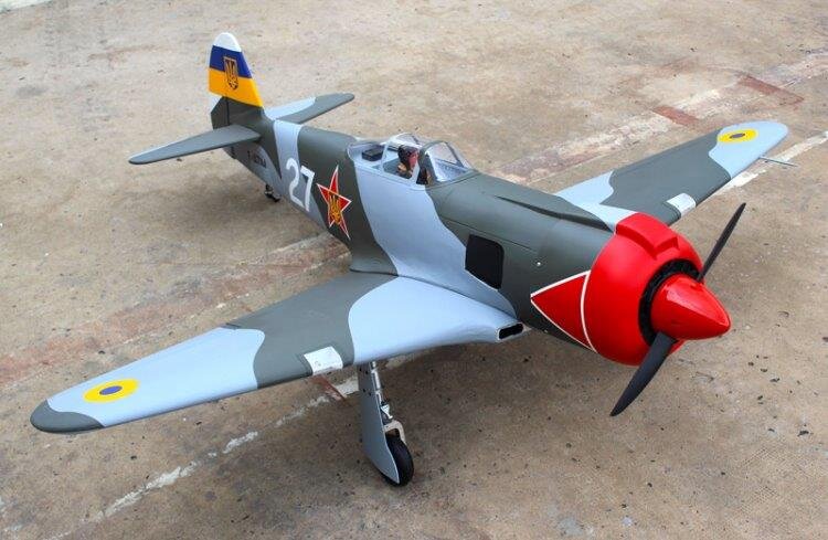 Seagull Yakovlev YAK-3 1600mm 20cc Gas utan landställ ARF - 2