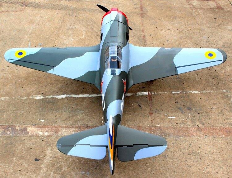 Seagull Yakovlev YAK-3 1600mm 20cc Gas utan landställ ARF - 6