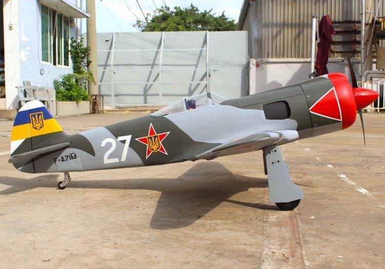 Seagull Yakovlev YAK-3 1600mm 20cc Gas utan landställ ARF - 4