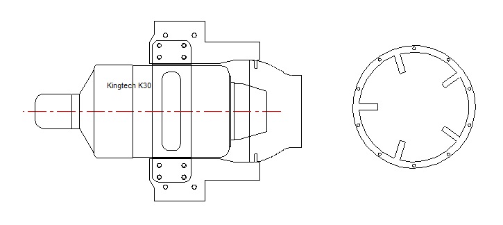 Sebart mini Avanti S turbin Konverteringskitt komplett K45G - 2