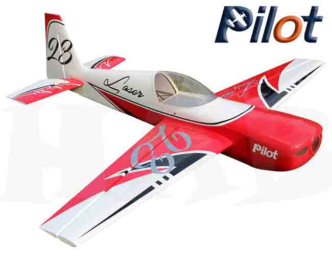 Pilot RC Laser 2240mm 60cc Red-White 88 inches