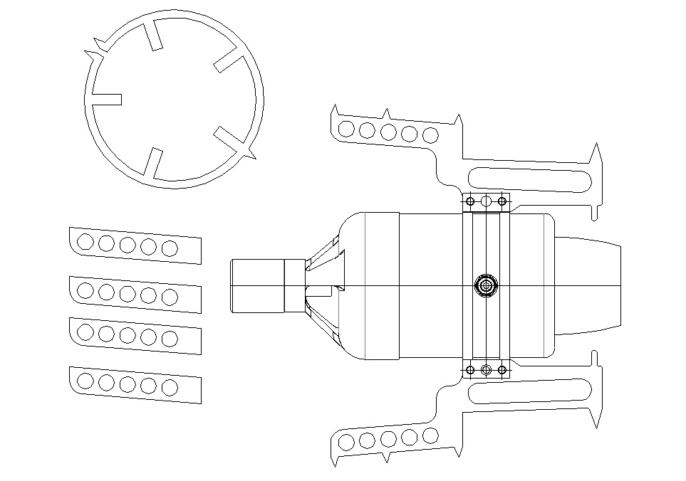 Freewing T33 80mm turbin Konverteringskitt Kolibri T25-35