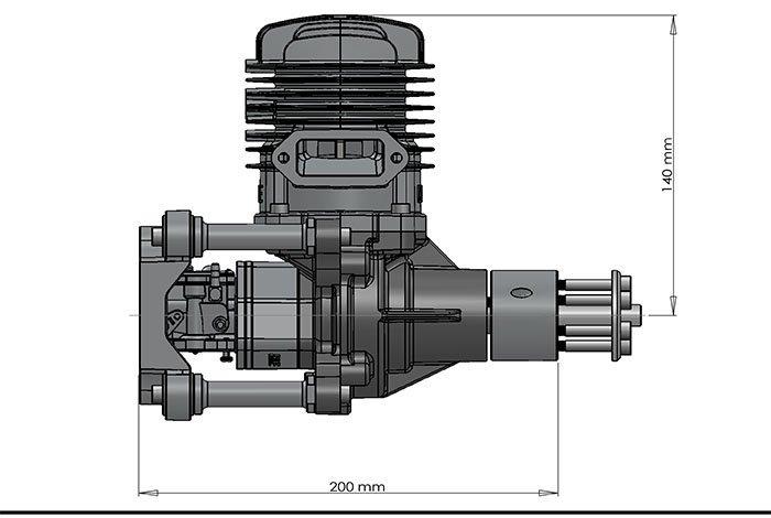 DLE 85cc Bensinmotor - 6
