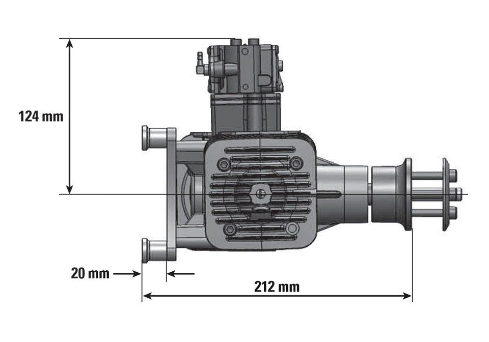DLE-170 170cc boxer benzin motor - 5