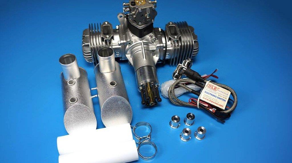 DLE-120 120cc boxer benzin motor - 4