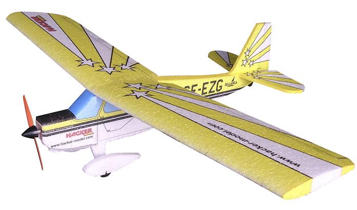 Super Decathlon ARF  EPP med skevroder gul