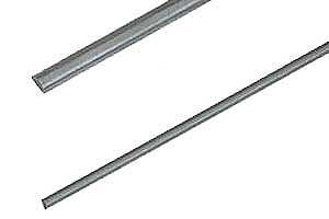 Kolfiber halv rund stång 3 x1.5mm  längd 1m