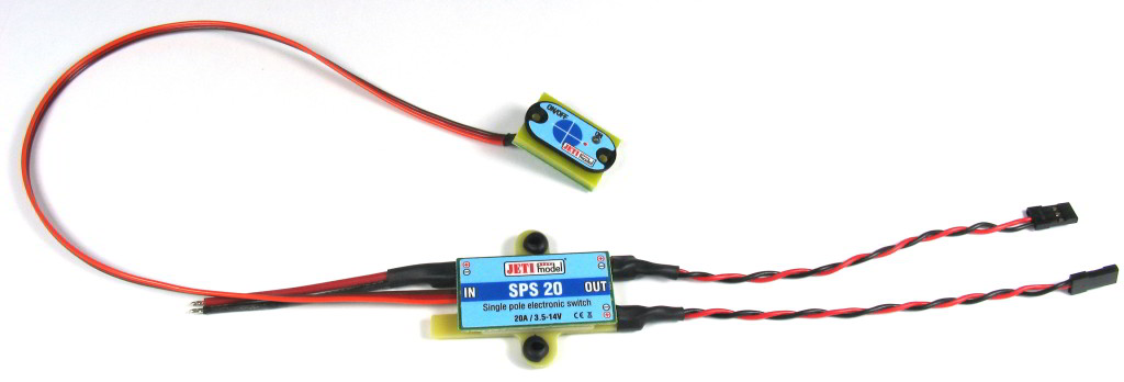 Jeti SPS 20 elektronisk brytare (20A) med magnet styrning - 2