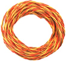 Servokabel  PVC twinad 0.08 mm Â² area Graupner färger 1m