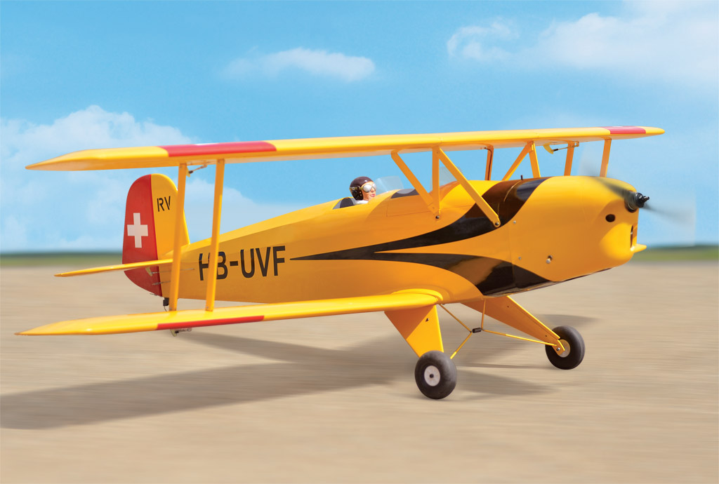 BUCKER BU 131 JUNGMANN 1850mm 20-30cc motor/el ARF BH160