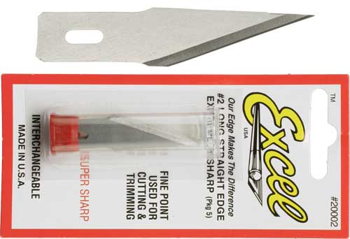 Excel 20002 super sharp straight edge blades 5pcs