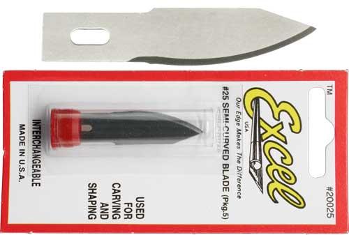 Excel 20025 contored blades 5pcs - 2