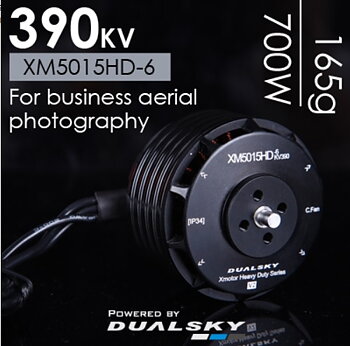 Borstlös elmotor XM5015HD-6 KV:390. 165 gram