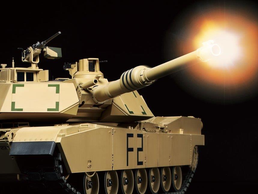 TAMIYA U.S. M1A2 ABRAMS W/OPTION KIT RC 1/16 - 5