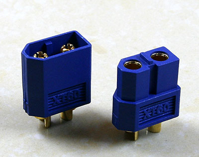 Guldpläterad kontakt XT60 +/ Par - 2