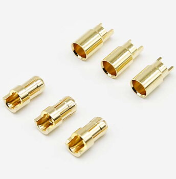 Guldpläterad kontakt AM-1006A 6 mm 1 Par