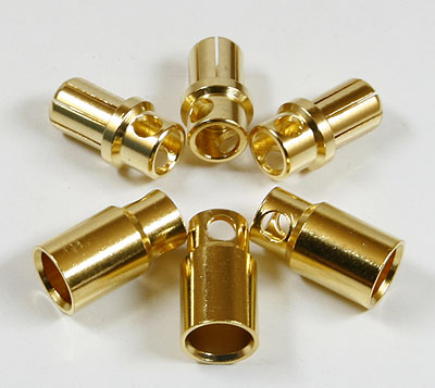Guldpläterad kontakt AM-1006B 8 mm 3 Par