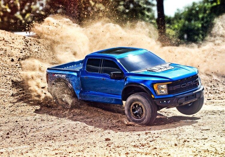 Traxxas Ford F-150 Raptor-R 4WD 1/10 RTR TQ LED Blå - 3