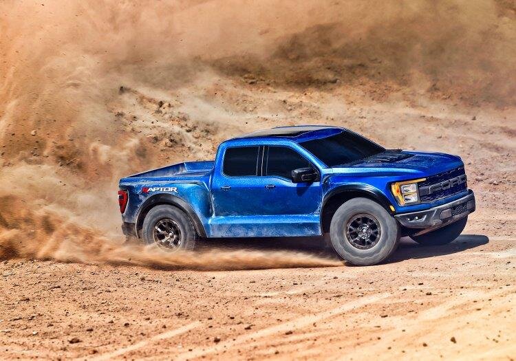 Traxxas Ford F-150 Raptor-R 4WD 1/10 RTR TQ LED Blå - 5