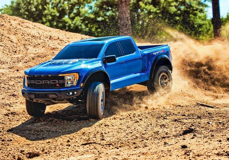 Traxxas Ford F-150 Raptor-R 4WD 1/10 RTR TQ LED Blå - 24