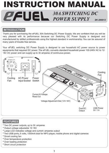Nätaggregat eFUEL 240V Input 9-18V 30A 540 Watt - 2