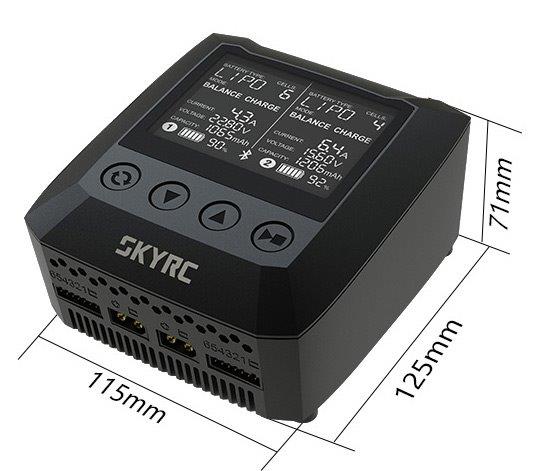 Laddare SKYRC B6 Nano Duo Laddare 2-6S 240VAC 2X100W* - 2