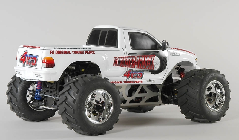 FG Monster Truck WB 535. 4WD. RTR. white body