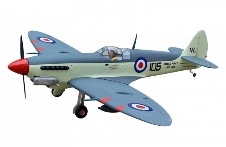 Seagull Supermarine Seafire 20cc 1640mm utan Landställ - 3
