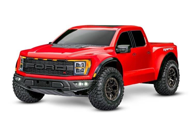 Traxxas Ford F-150 Raptor-R 4WD 1/10 RTR TQ LED Röd