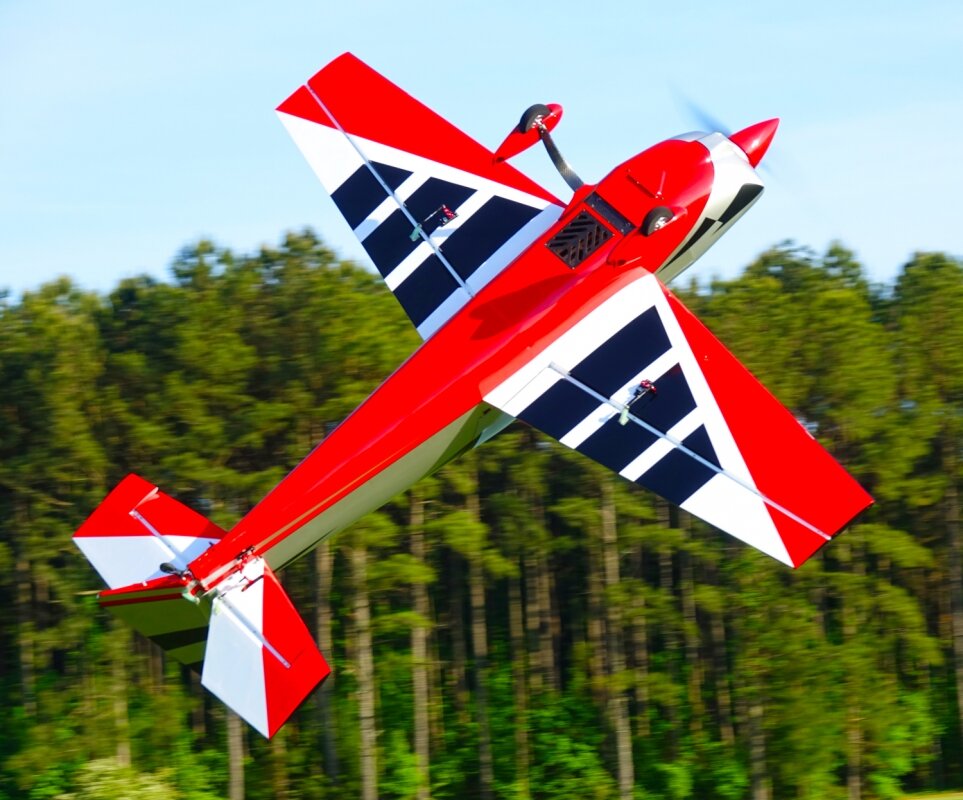 Extreme Flight Extra NG - Red/Silver 2,31m 91tum - 3