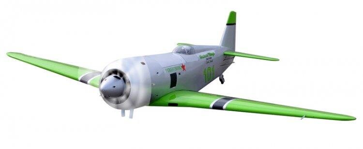 Seagull YAK-11 Reno Racer Perestroika 1800mm 35cc Gas Grön ARF - 12
