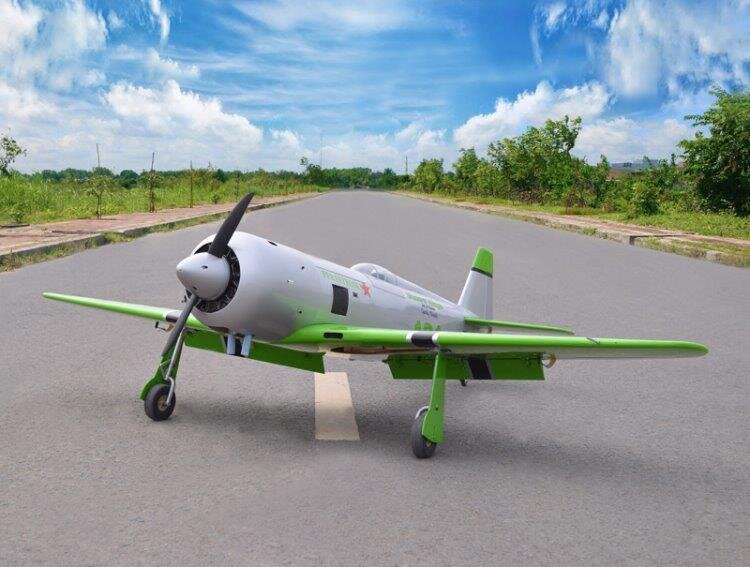 Seagull YAK-11 Reno Racer Perestroika 1800mm 35cc Gas Grön ARF - 10