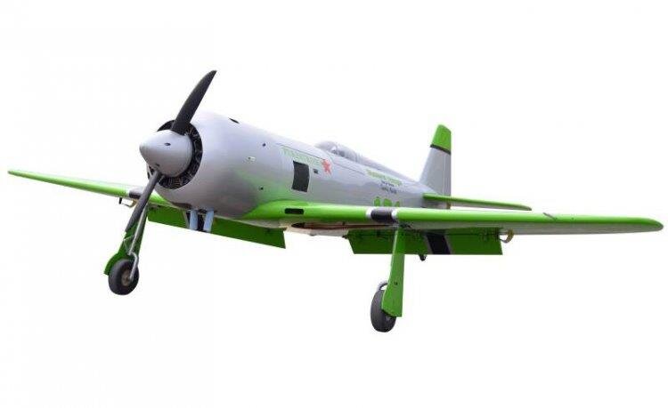Seagull YAK-11 Reno Racer Perestroika 1800mm 35cc Gas Grön El-landställ ARF