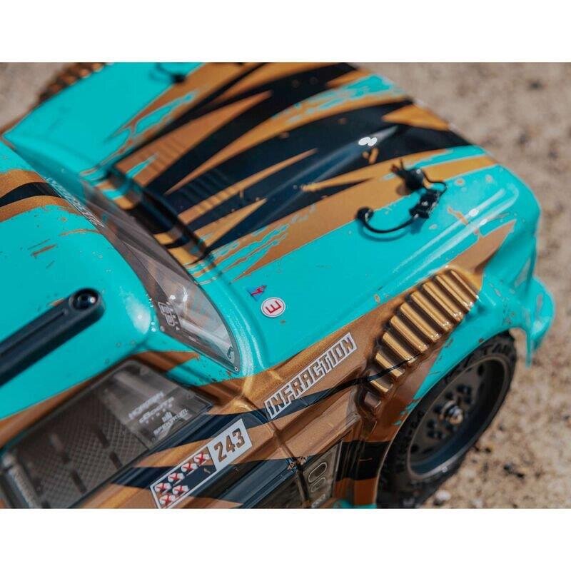 INFRACTION 4X4 MEGA 1/8th Resto-Mod Truck Teal/Brz - 28