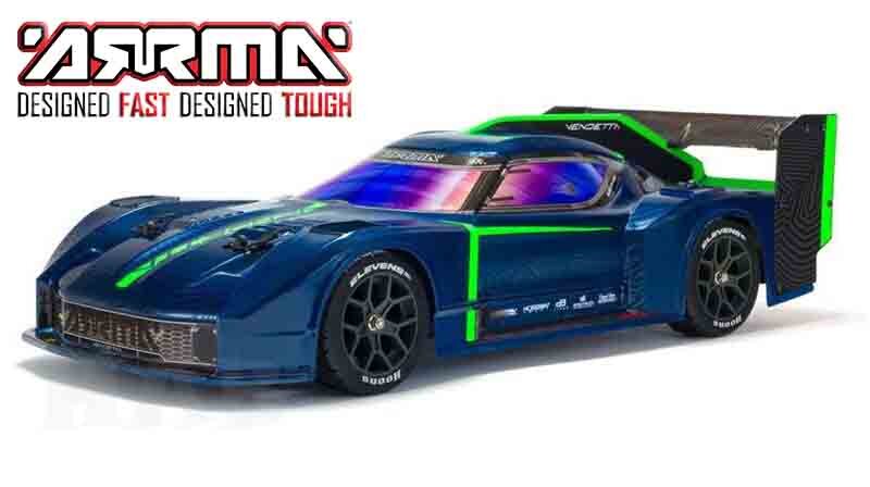 VENDETTA 4X4 3S BLX 1/8th Speed Bash Racer Blue