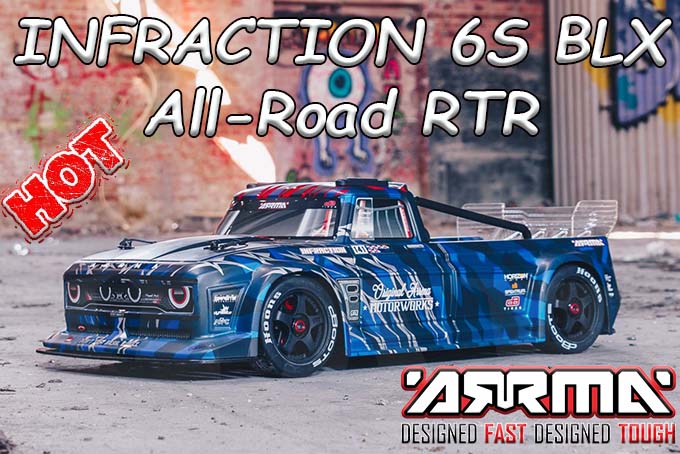 INFRACTION 6S BLX 1/7 All-Road Truck Blue - 2