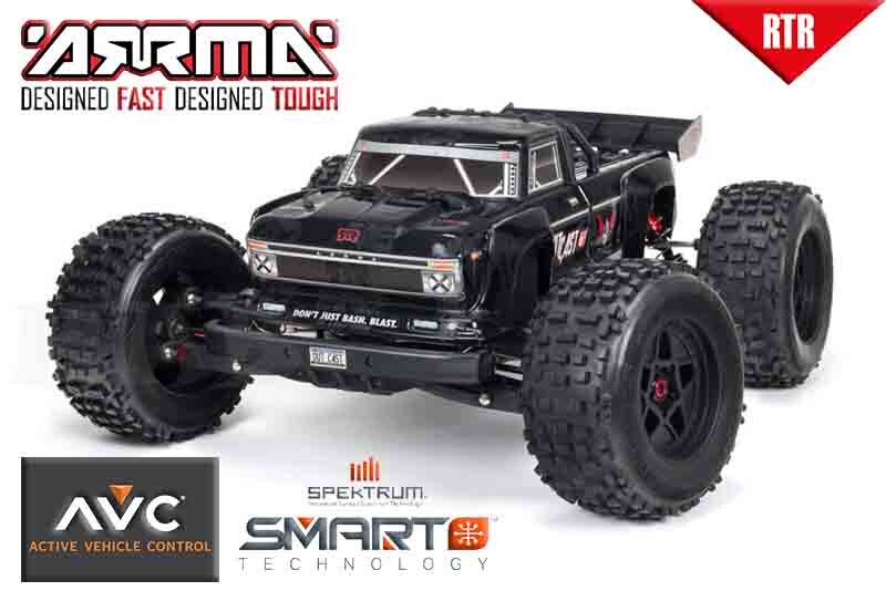 OUTCAST 6S 4WD BLX 1/8 EXB Stunt Truck RTR Black