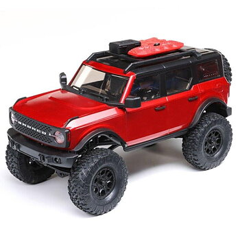 AXIAL SCX24 2021 Ford Bronco 4WD Truck Brushed RTR 1/24 Röd