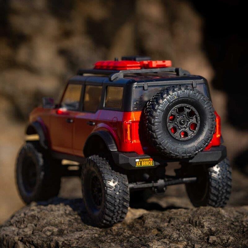 AXIAL SCX24 2021 Ford Bronco 4WD Truck Brushed RTR 1/24 Röd - 5