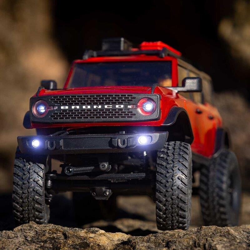 AXIAL SCX24 2021 Ford Bronco 4WD Truck Brushed RTR 1/24 Röd - 14