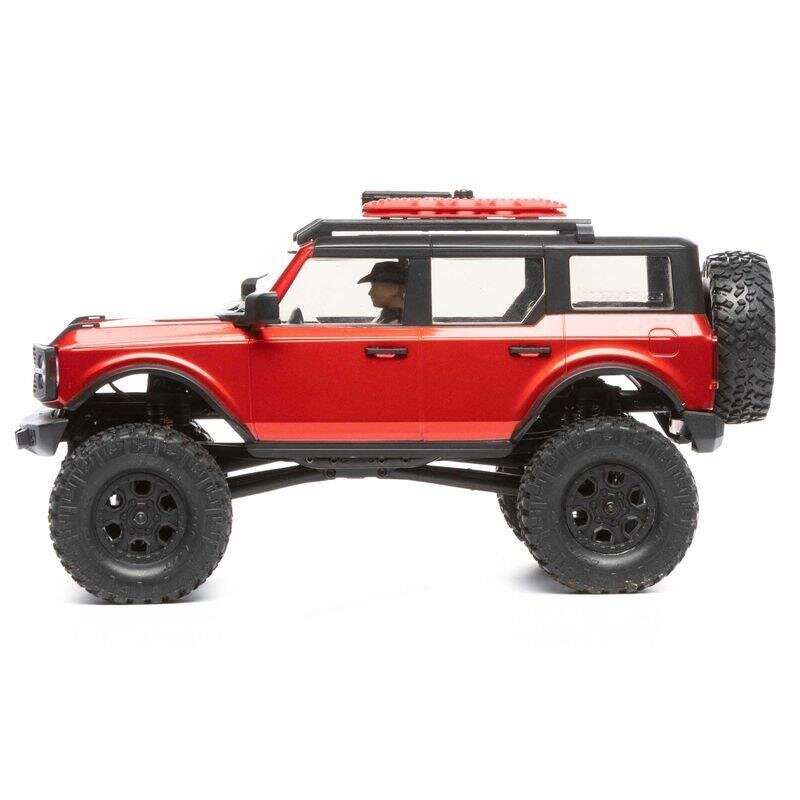 AXIAL SCX24 2021 Ford Bronco 4WD Truck Brushed RTR 1/24 Röd - 16